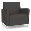 Lesro Ravenna Lounge Reception Wide Guest Chair in Gray