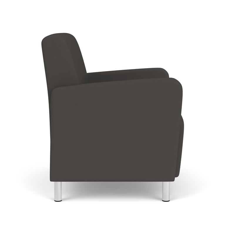 Lesro Ravenna Lounge Reception Wide Guest Chair in Gray