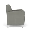 Lesro Ravenna Lounge Reception Wide Guest Chair in Gray