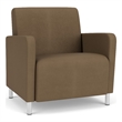 Lesro Ravenna Lounge Reception Wide Guest Chair in Brown