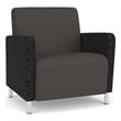 Lesro Ravenna Lounge Reception Wide Guest Chair in Gray