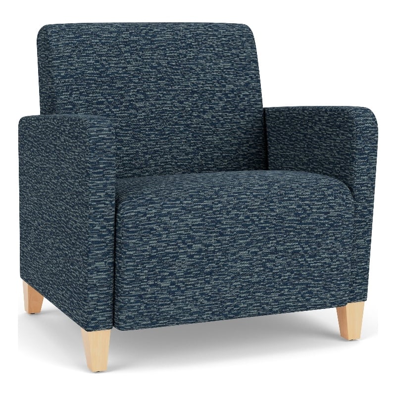 Lesro Ravenna Lounge Reception Wide Guest Chair in Blue