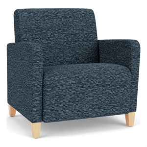 Lesro Ravenna Lounge Reception Wide Guest Chair in Blue