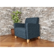 Lesro Ravenna Lounge Reception Wide Guest Chair in Blue