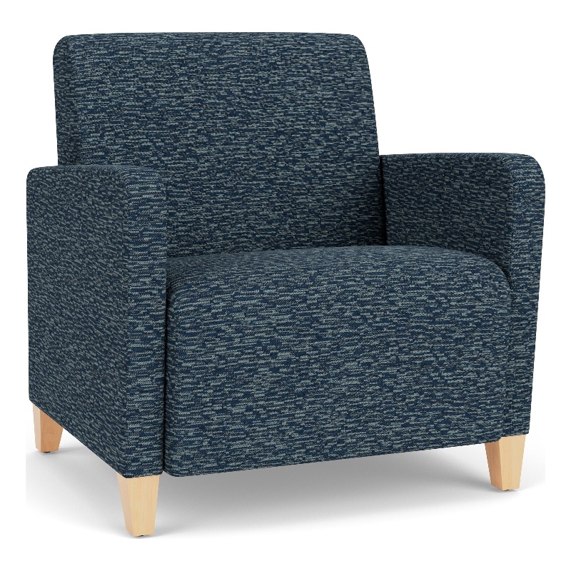 Lesro Ravenna Lounge Reception Wide Guest Chair in Blue