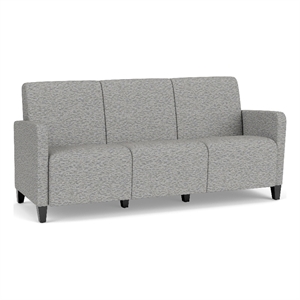 Lesro Ravenna Lounge Reception 3 Seat Tandem Seating No Center Arms in Gray