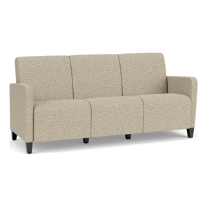 Lesro Ravenna Lounge Reception 3 Seat Tandem Seating No Center Arms in Beige