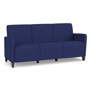 Lesro Ravenna Lounge Reception 3 Seat Tandem Seating No Center Arms in Blue