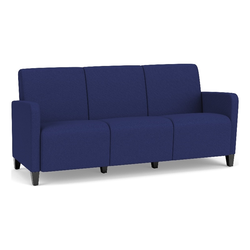 Lesro Ravenna Lounge Reception 3 Seat Tandem Seating No Center Arms in Blue
