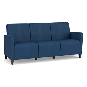 Lesro Ravenna Lounge Reception 3 Seat Tandem Seating No Center Arms in Blue
