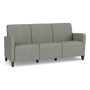 Lesro Ravenna Lounge Reception 3 Seat Tandem Seating No Center Arms in Gray