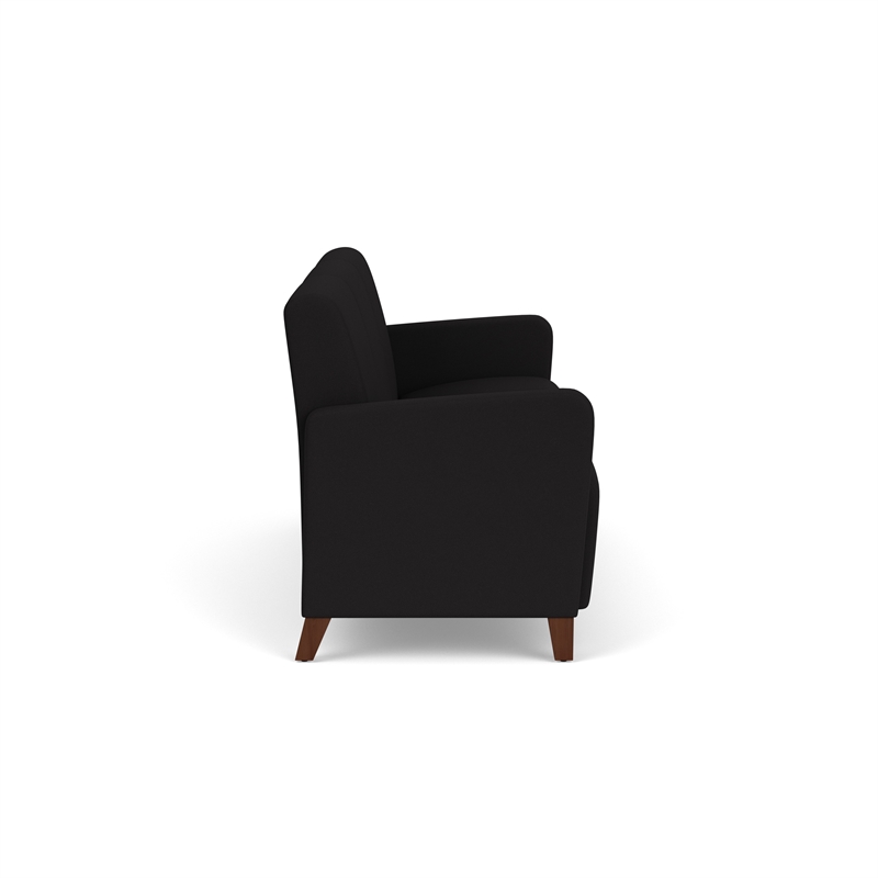 Lesro Ravenna Lounge Reception 3 Seat Tandem Seating No Center Arms in Black