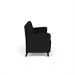 Lesro Ravenna Lounge Reception 3 Seat Tandem Seating No Center Arms in Black