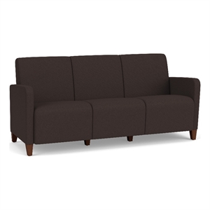 Lesro Ravenna Lounge Reception 3 Seat Tandem Seating No Center Arms in Brown