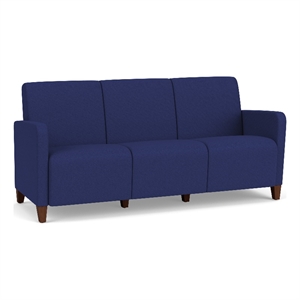 Lesro Ravenna Lounge Reception 3 Seat Tandem Seating No Center Arms in Blue