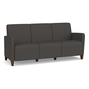 Lesro Ravenna Lounge Reception 3 Seat Tandem Seating No Center Arms in Gray