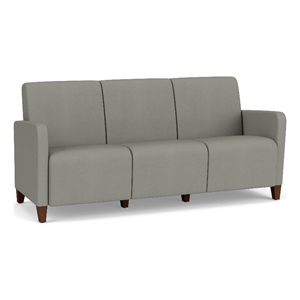 Lesro Ravenna Lounge Reception 3 Seat Tandem Seating No Center Arms in Gray