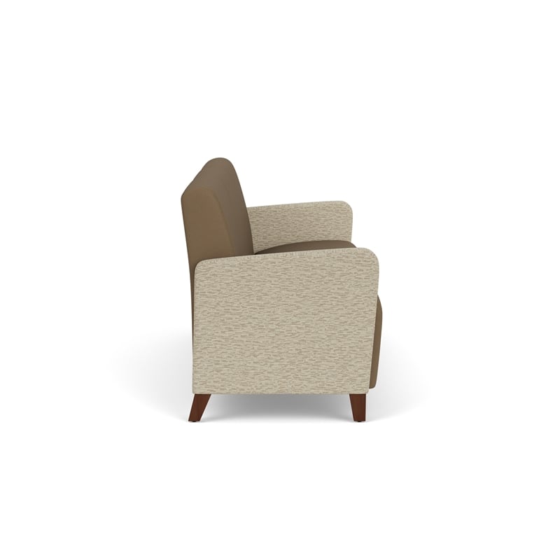 Lesro Ravenna Lounge Reception 3 Seat Tandem Seating No Center Arms in Brown