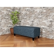 Lesro Ravenna Lounge Reception Loveseat Bench in Blue