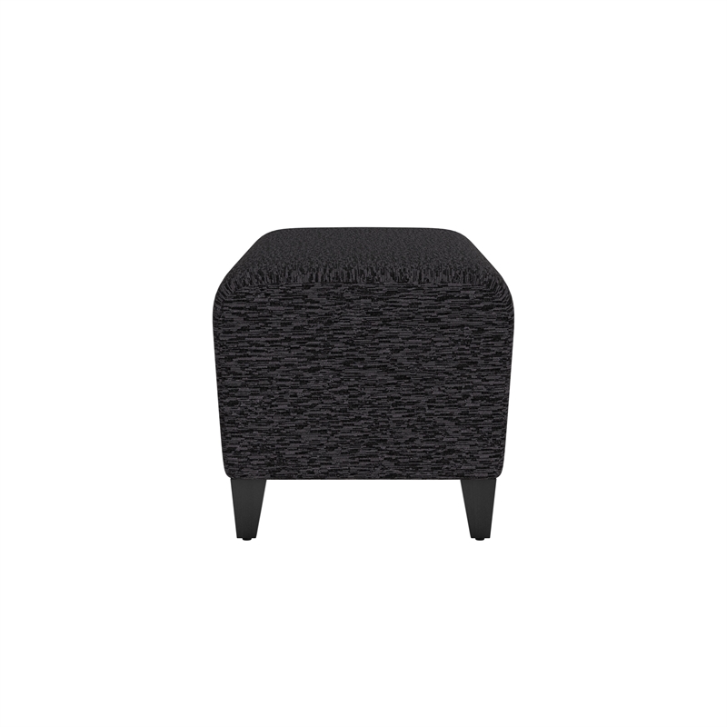 Lesro Ravenna Lounge Reception Loveseat Bench in Black