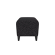 Lesro Ravenna Lounge Reception Loveseat Bench in Black