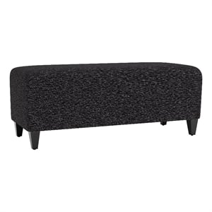 Lesro Ravenna Lounge Reception Loveseat Bench in Black