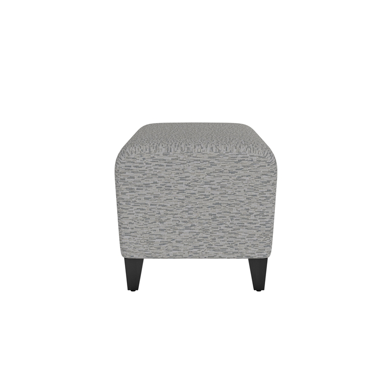 Lesro Ravenna Lounge Reception Loveseat Bench in Gray