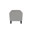Lesro Ravenna Lounge Reception Loveseat Bench in Gray