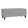 Lesro Ravenna Lounge Reception Loveseat Bench in Gray