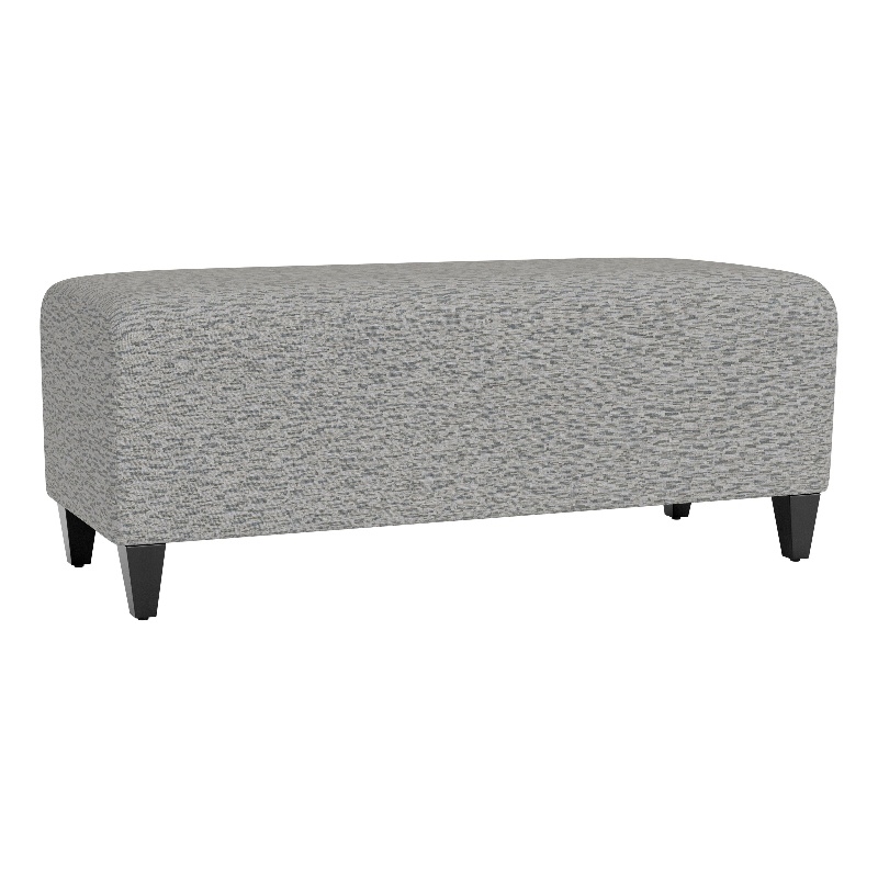 Lesro Ravenna Lounge Reception Loveseat Bench in Gray