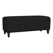 Lesro Ravenna Lounge Reception Loveseat Bench in Black