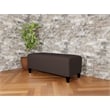 Lesro Ravenna Lounge Reception Loveseat Bench in Brown