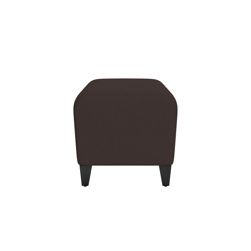 Lesro Ravenna Lounge Reception Loveseat Bench in Brown