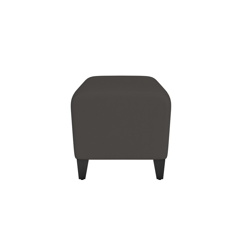 Lesro Ravenna Lounge Reception Loveseat Bench in Gray