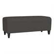 Lesro Ravenna Lounge Reception Loveseat Bench in Gray