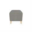 Lesro Ravenna Lounge Reception Loveseat Bench in Gray
