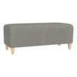Lesro Ravenna Lounge Reception Loveseat Bench in Gray