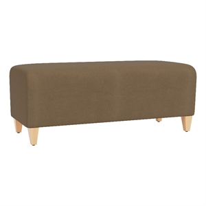 Lesro Ravenna Lounge Reception Loveseat Bench in Brown