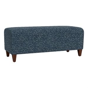 Lesro Ravenna Lounge Reception Loveseat Bench in Blue