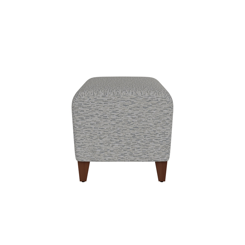 Lesro Ravenna Lounge Reception Loveseat Bench in Gray