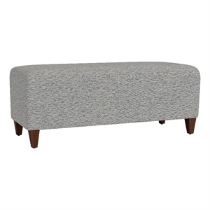 Lesro Ravenna Lounge Reception Loveseat Bench in Gray