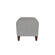 Lesro Ravenna Lounge Reception Loveseat Bench in Gray