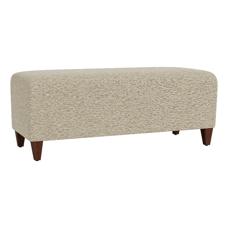 Lesro Ravenna Lounge Reception Loveseat Bench in Beige