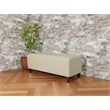 Lesro Ravenna Lounge Reception Loveseat Bench in Beige