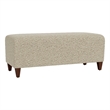 Lesro Ravenna Lounge Reception Loveseat Bench in Beige