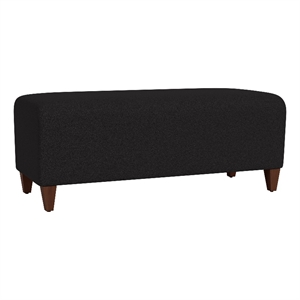 Lesro Ravenna Lounge Reception Loveseat Bench in Black