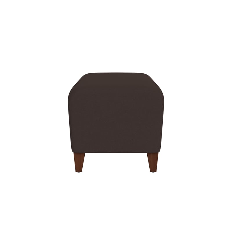 Lesro Ravenna Lounge Reception Loveseat Bench in Brown