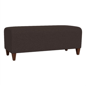Lesro Ravenna Lounge Reception Loveseat Bench in Brown
