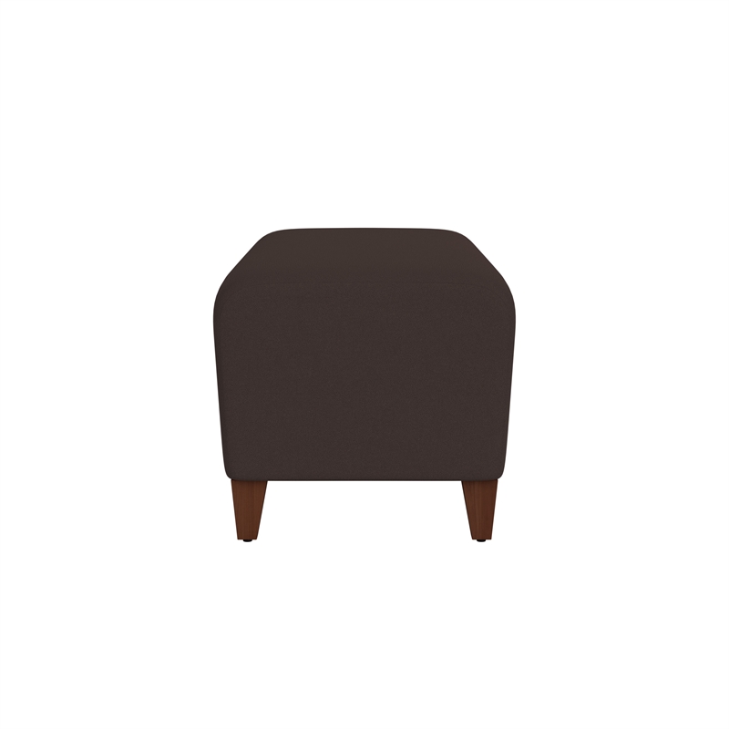 Lesro Ravenna Lounge Reception Loveseat Bench in Brown