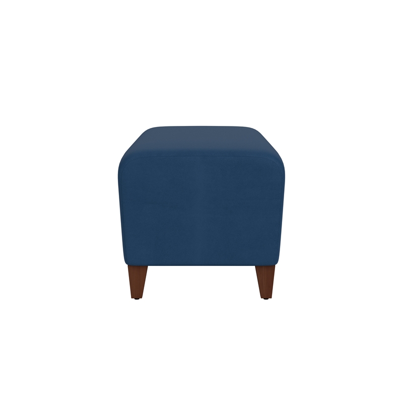 Lesro Ravenna Lounge Reception Loveseat Bench in Blue